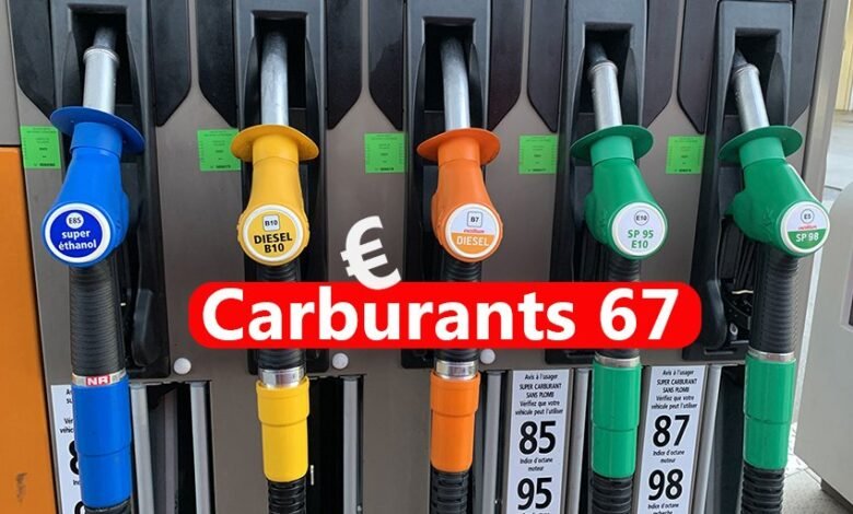 prix carburants stations bas rhin 67